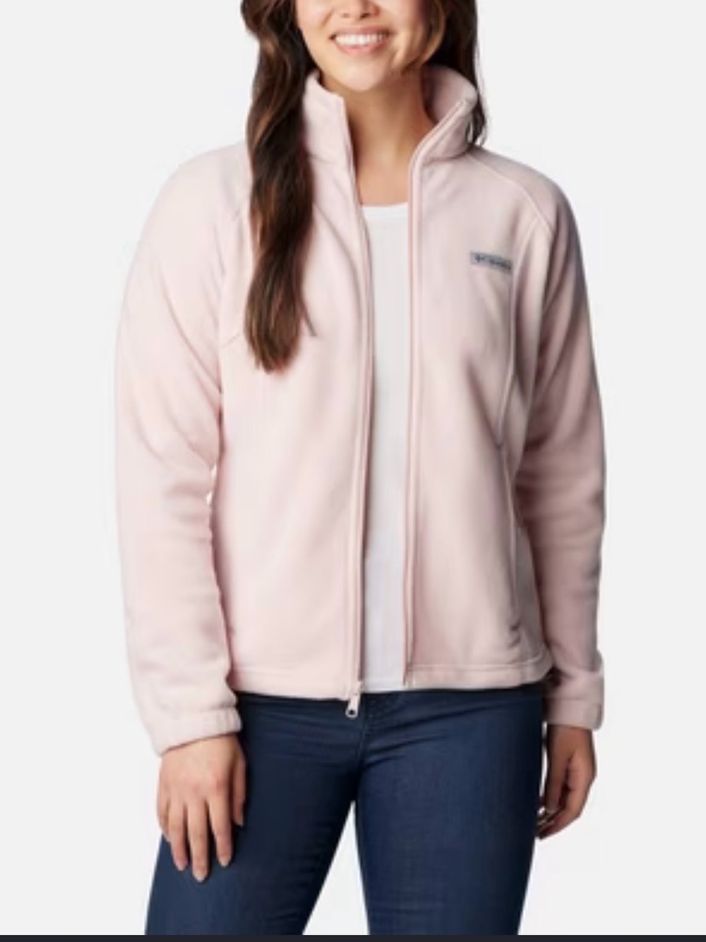 Columbia Benton Springs Full Zip Fleece Jacket Pink XL